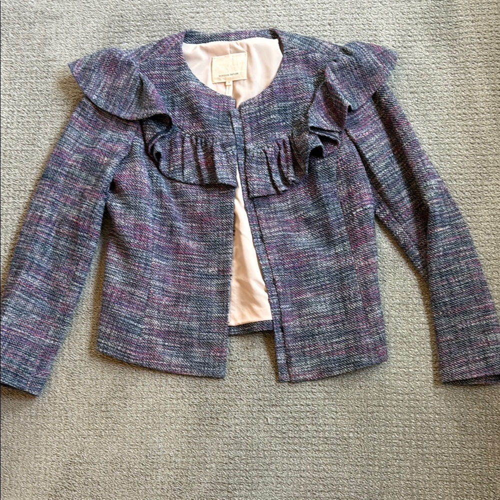 Rebecca Taylor jacket with ruffle detail size 6